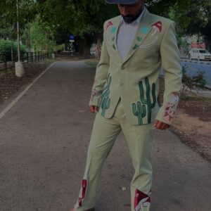 Snake & Cactus Rodeo Suit by fule fashion house