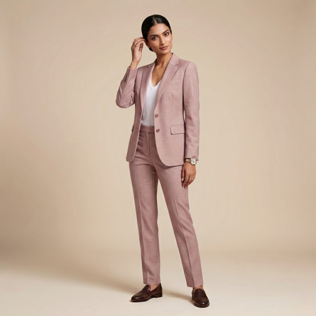Exquisite Terracotta – Premium Women’s Full Suit