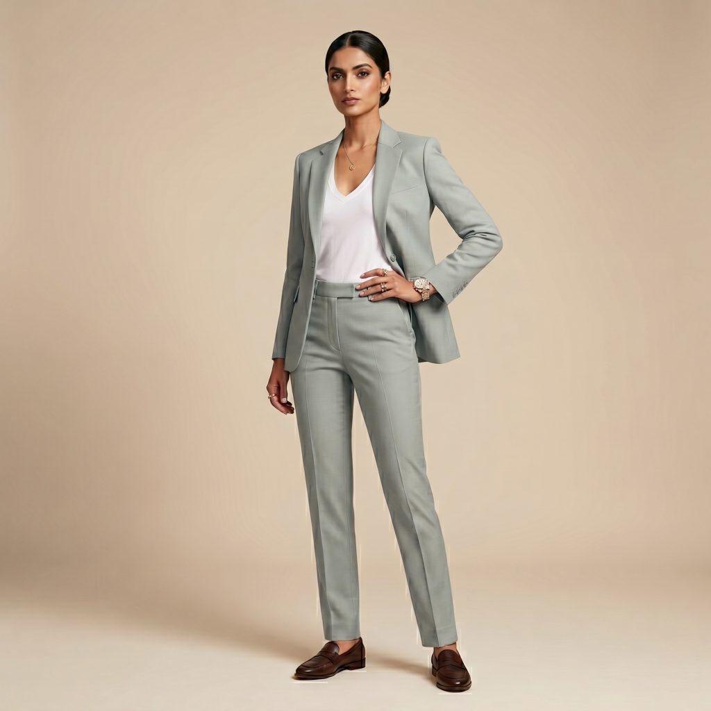 Premium Silver Grey – Premium Women’s Full Suit