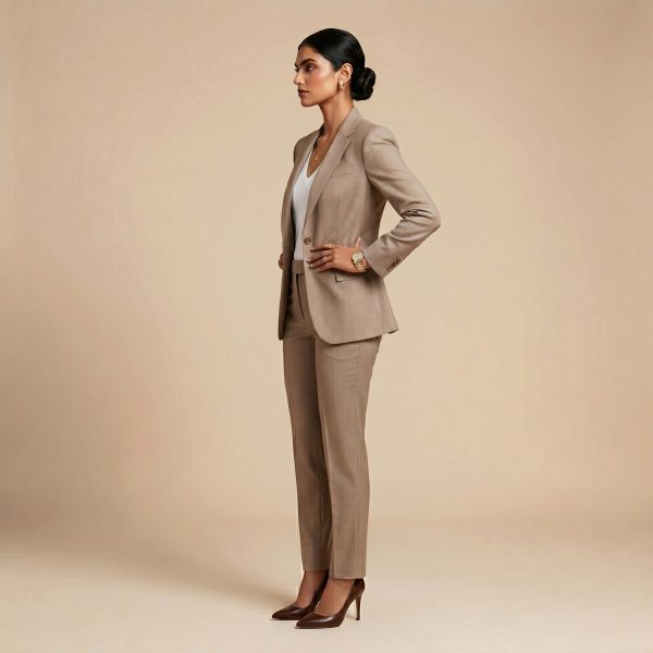 Refined Dusty Rose – Premium Women’s Full Suit