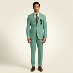 Opulent Teal Green – Premium Men's Full Suit