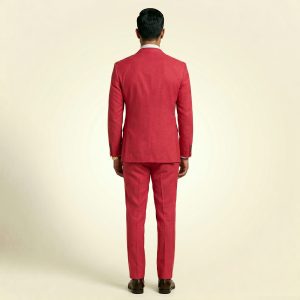 Couture Crimson Red – Premium Men's Full Suit