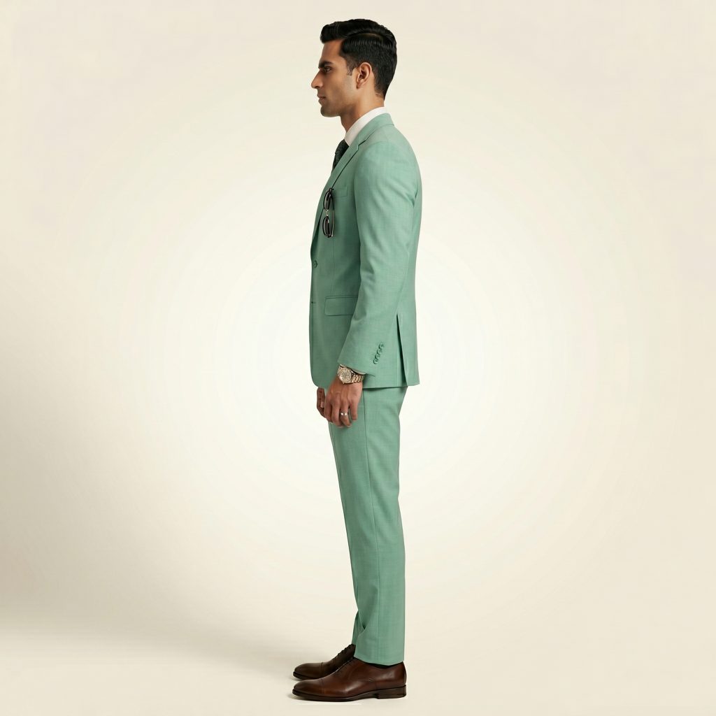 Opulent Teal Green – Premium Men’s Full Suit