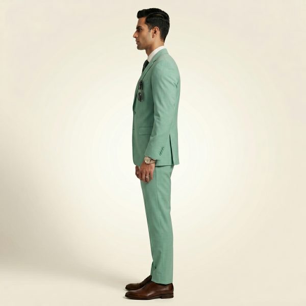 Opulent Teal Green – Premium Men’s Full Suit