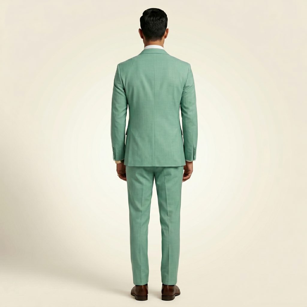 Opulent Teal Green – Premium Men’s Full Suit