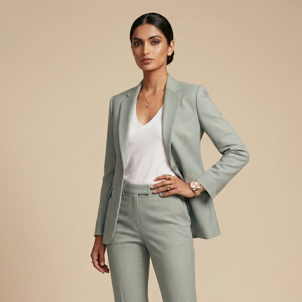 Premium Silver Grey – Premium Women’s Full Suit