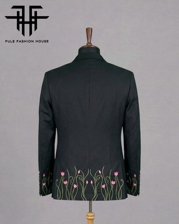 Couture Dark Espresso – Luxury Embroidered Full Suit