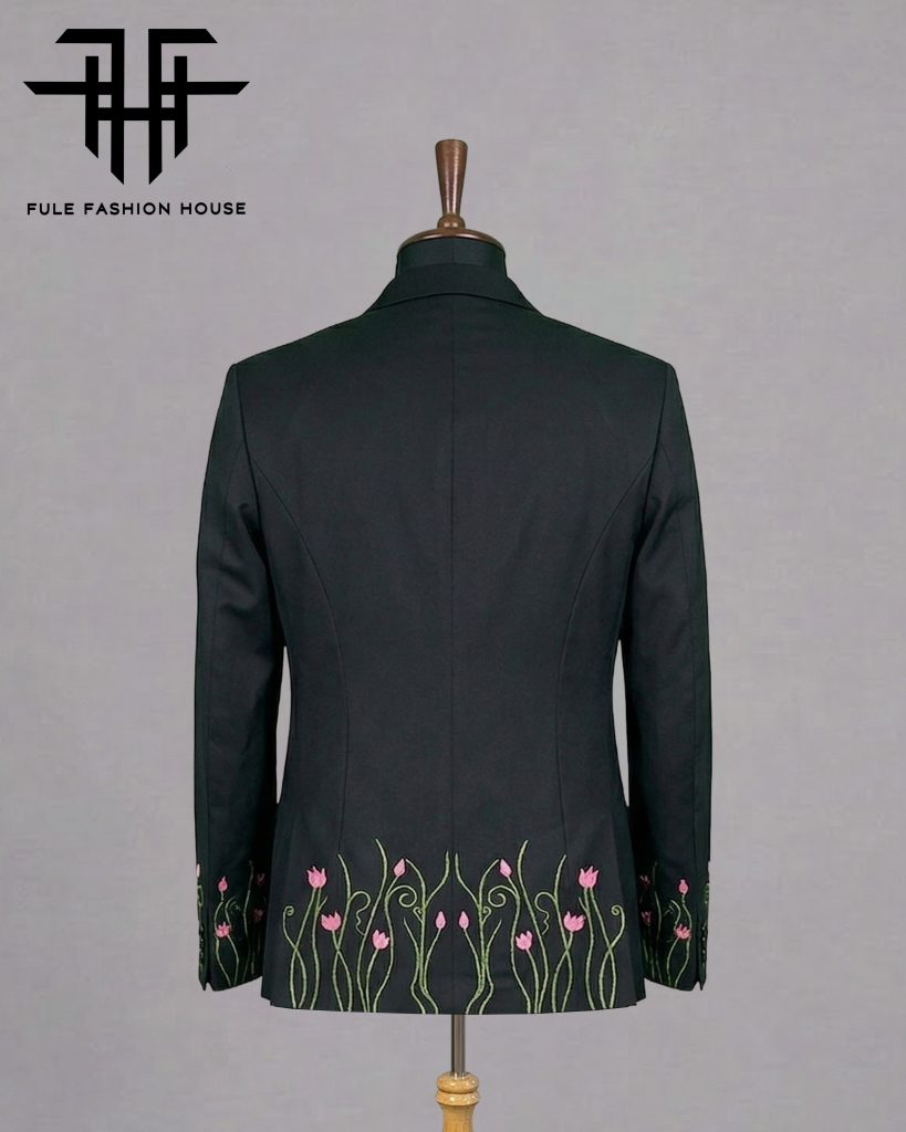 Couture Dark Espresso – Luxury Embroidered Full Suit