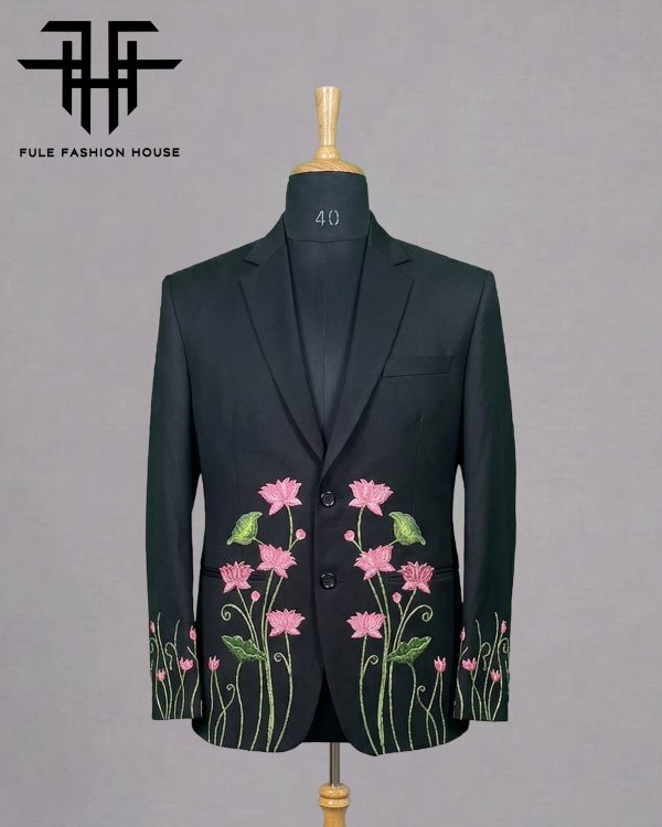Couture Dark Espresso – Luxury Embroidered Full Suit