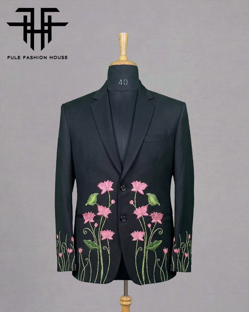 Couture Dark Espresso – Luxury Embroidered Full Suit