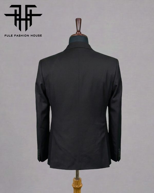 Imperial Charcoal – Luxury Embroidered Full Suit
