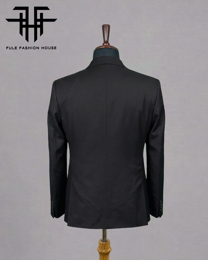 Imperial Charcoal – Luxury Embroidered Full Suit
