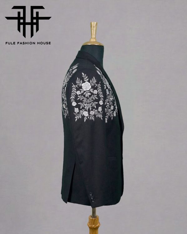 Couture Midnight Navy – Luxury Embroidered Full Suit