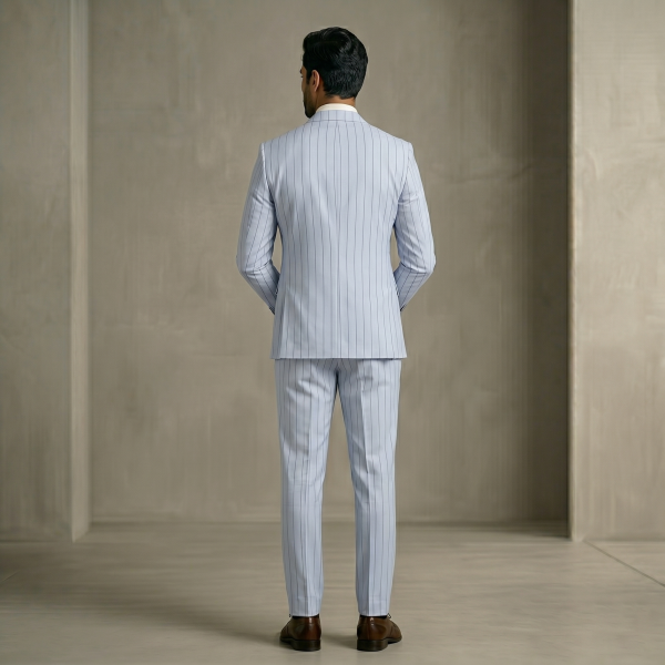 Majestic Silver Grey – Premium Men’s Full Suit