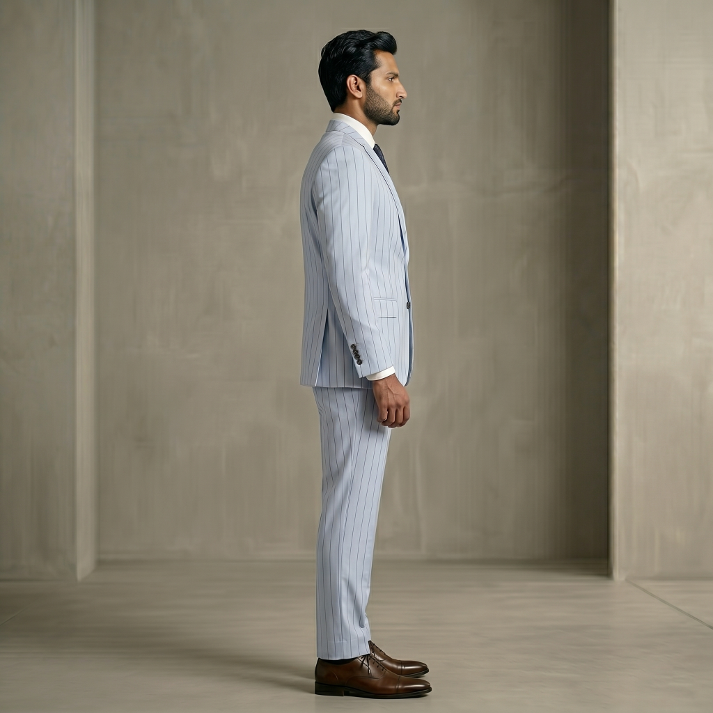 Majestic Silver Grey – Premium Men’s Full Suit