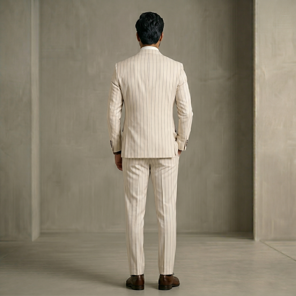 Opulent Champagne Rose – Premium Men’s Full Suit