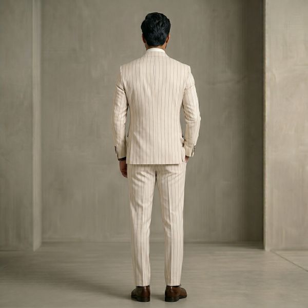 Opulent Champagne Rose – Premium Men’s Full Suit
