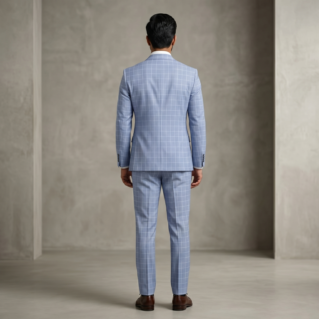 Majestic Powder Blue – Premium Men’s Full Suit