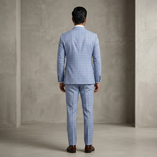 Majestic Powder Blue – Premium Men’s Full Suit