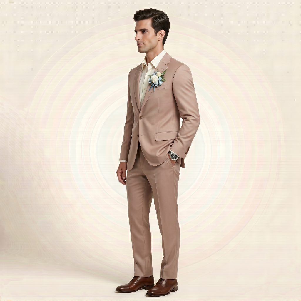 Regal Dusty Rose – Premium Men’s Full Suit