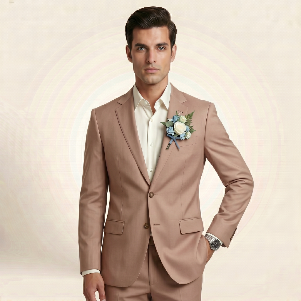 Opulent Dusty Rose – Premium Men’s Full Suit