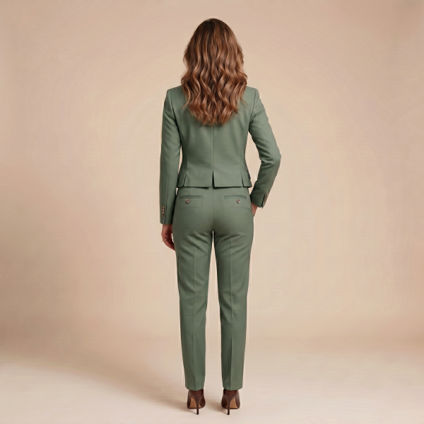 Exquisite Walnut Brown – Premium Women’s Full Suit