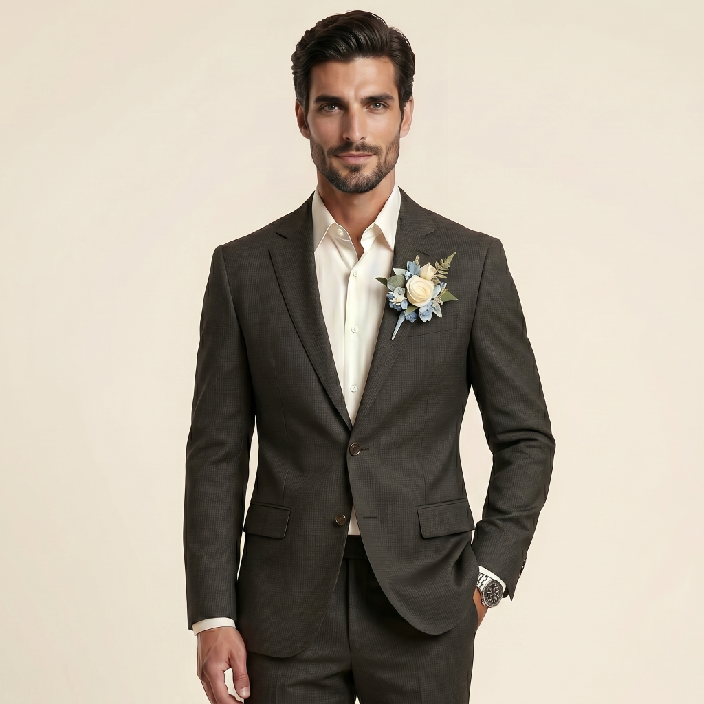 Exquisite Dark Espresso – Premium Men’s Full Suit