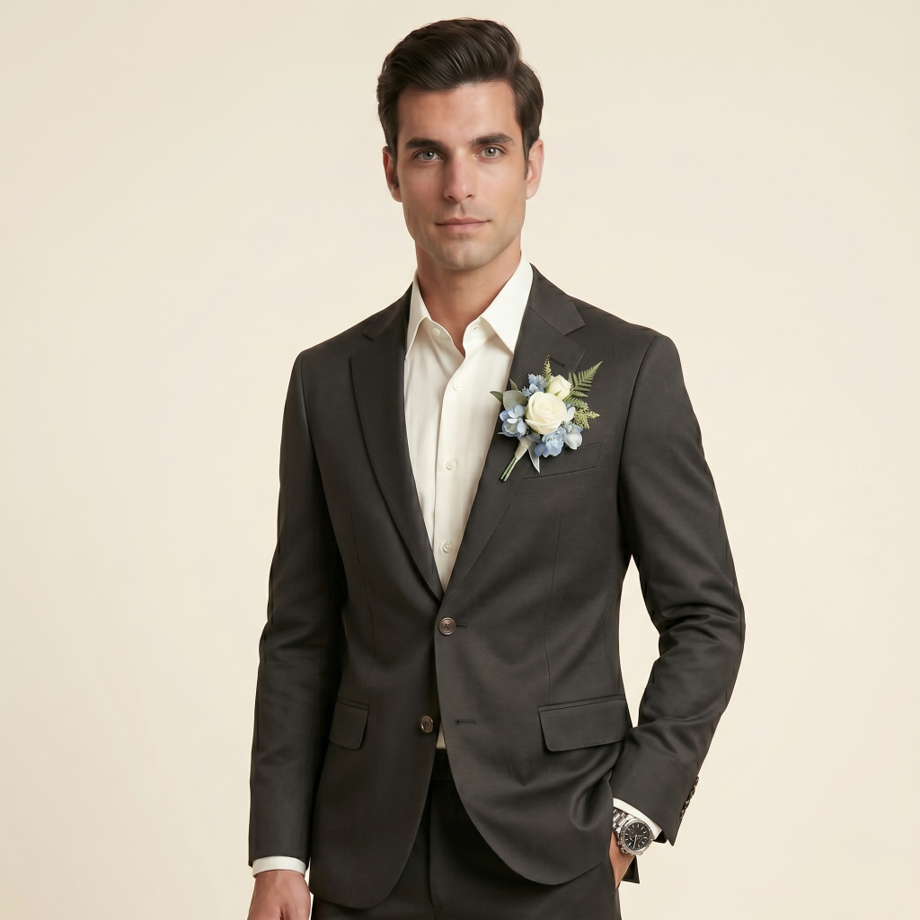 Couture Charcoal – Premium Men’s Full Suit