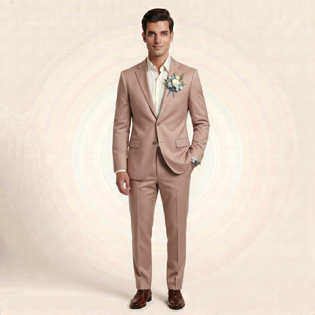 Regal Dusty Rose – Premium Men’s Full Suit