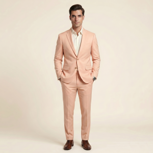 Elite Champagne Rose – Premium Men's Full Suit