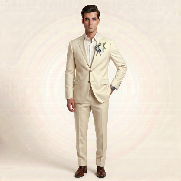 Imperial Champagne Rose – Premium Men’s Full Suit