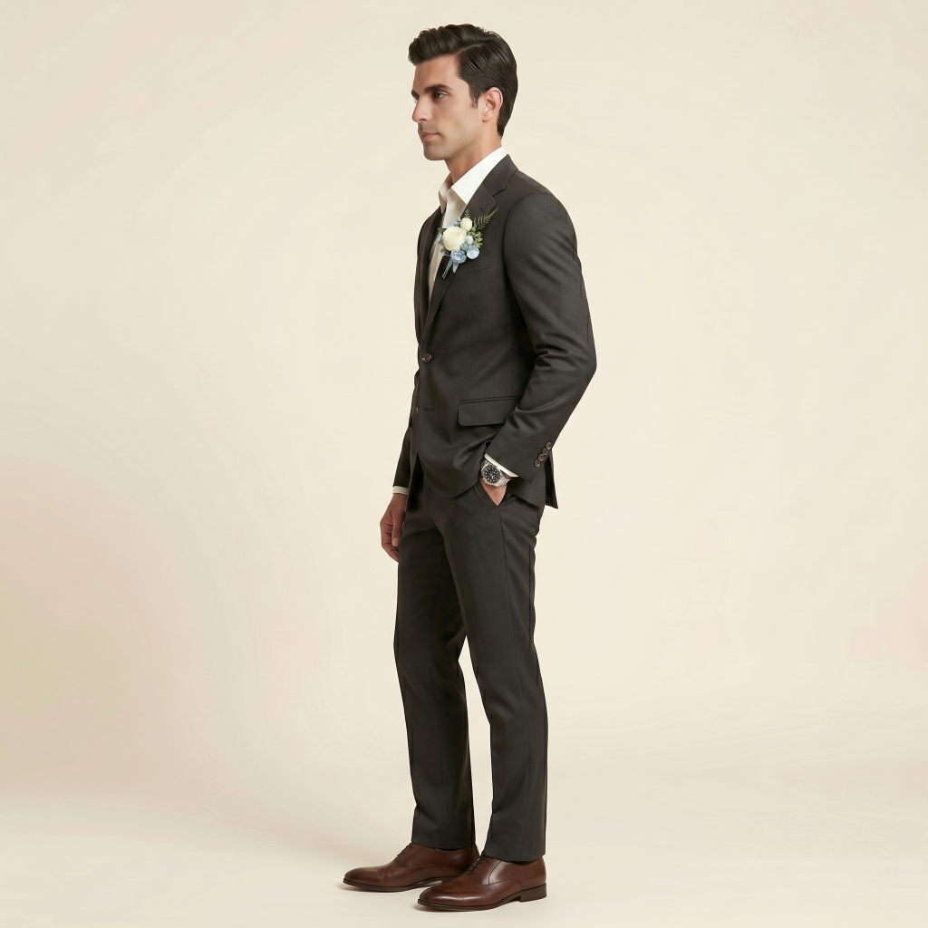 Couture Charcoal – Premium Men’s Full Suit
