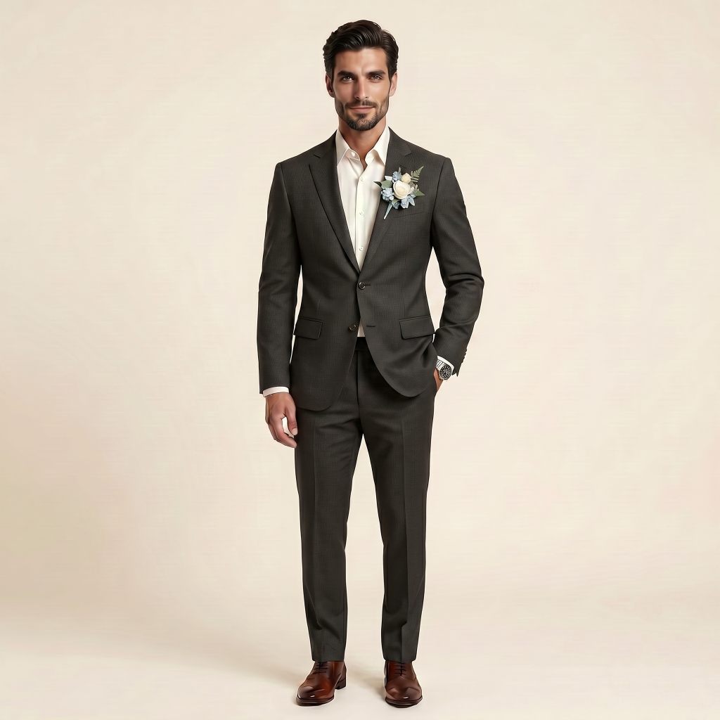 Exquisite Dark Espresso – Premium Men’s Full Suit