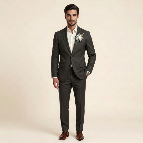Exquisite Dark Espresso – Premium Men’s Full Suit