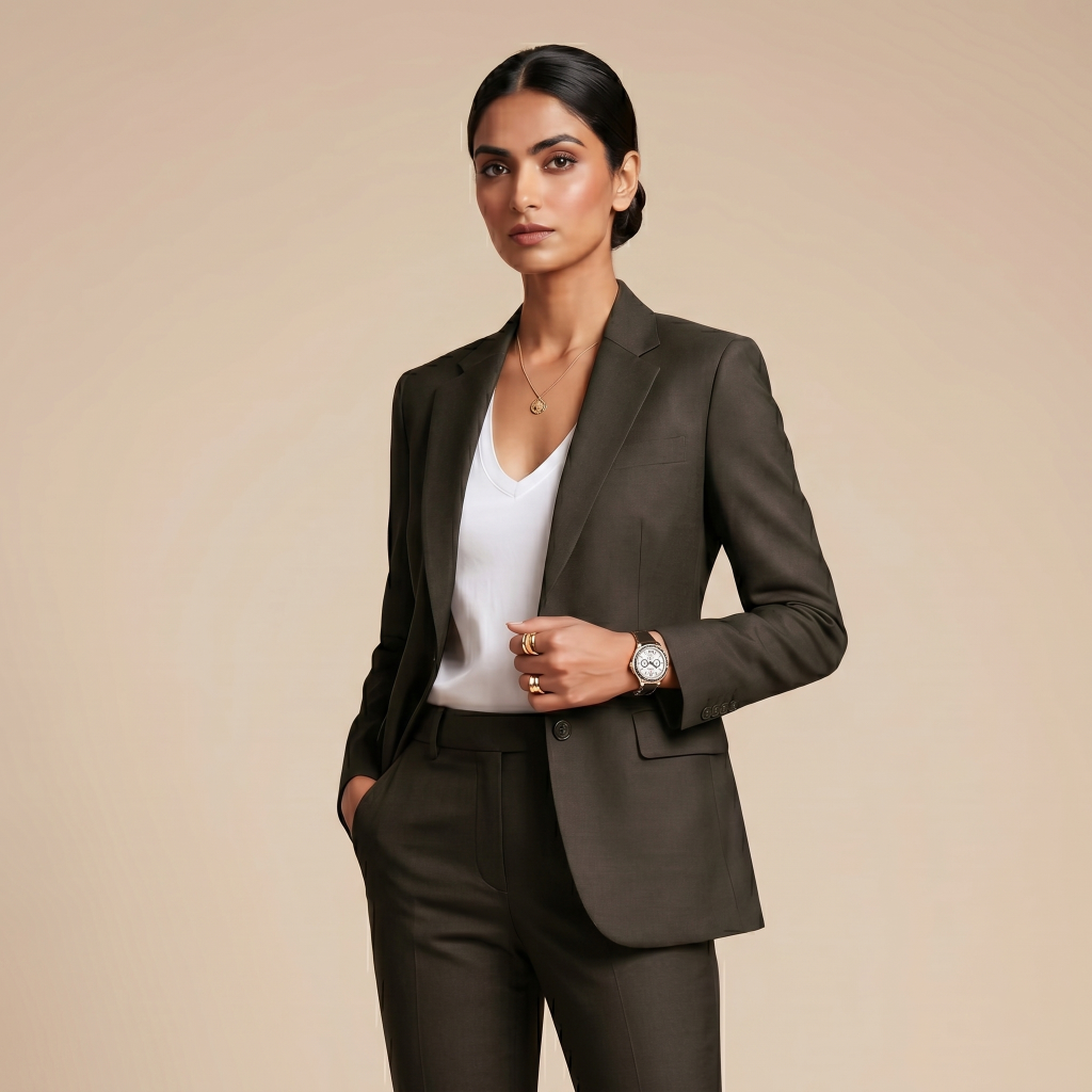 Elite Dark Espresso – Premium Women’s Full Suit