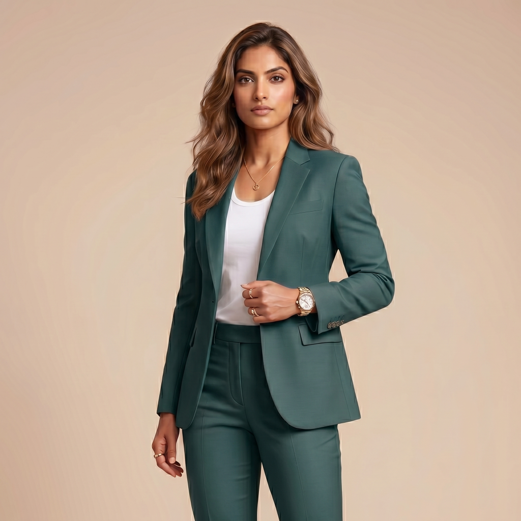 Elite Teal Green – Premium Women’s Full Suit