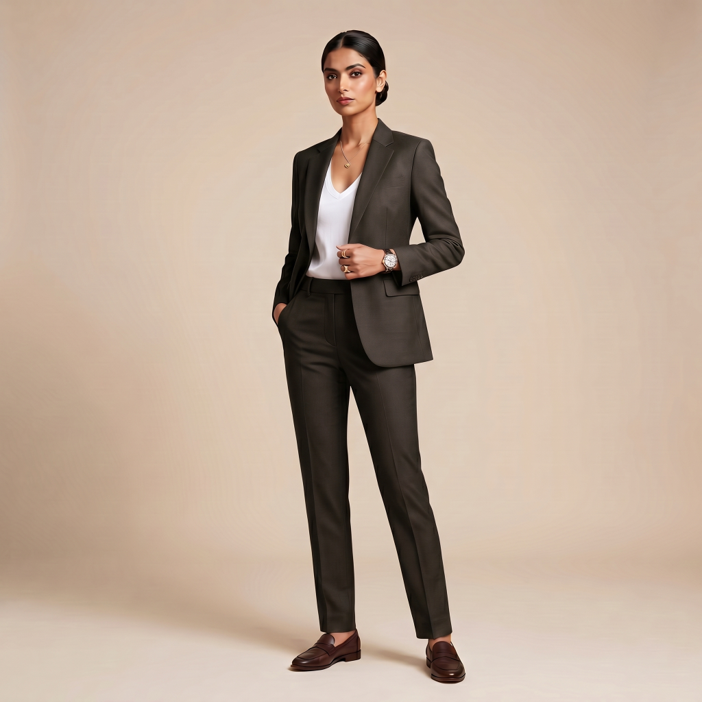 Elite Dark Espresso – Premium Women’s Full Suit