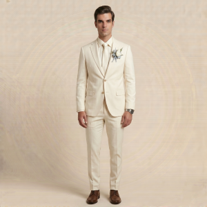 Signature Champagne Rose – Premium Men's Full Suit