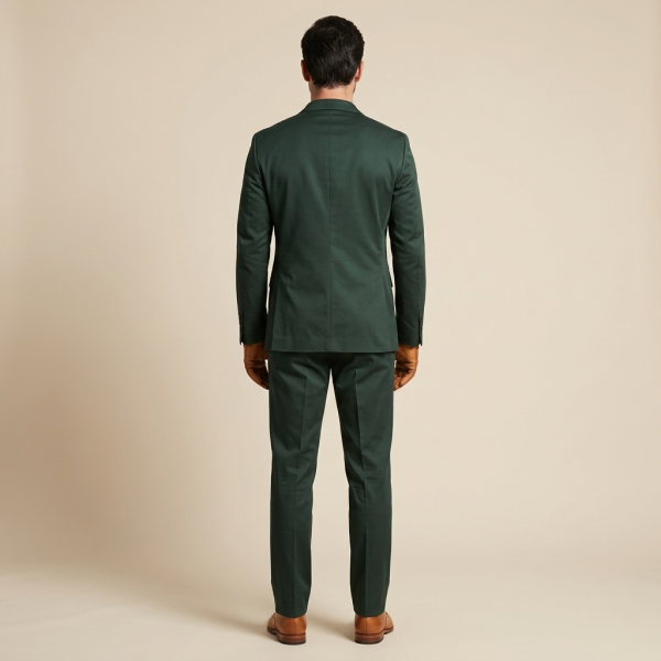 Opulent Deep Forest Green – Premium Men’s Full Suit