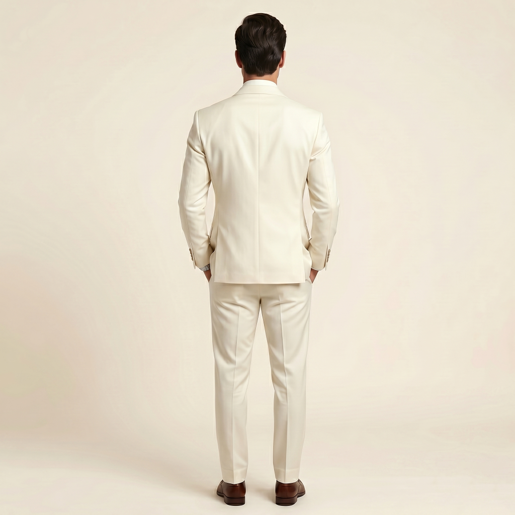 Exquisite Champagne Rose – Premium Men’s Full Suit