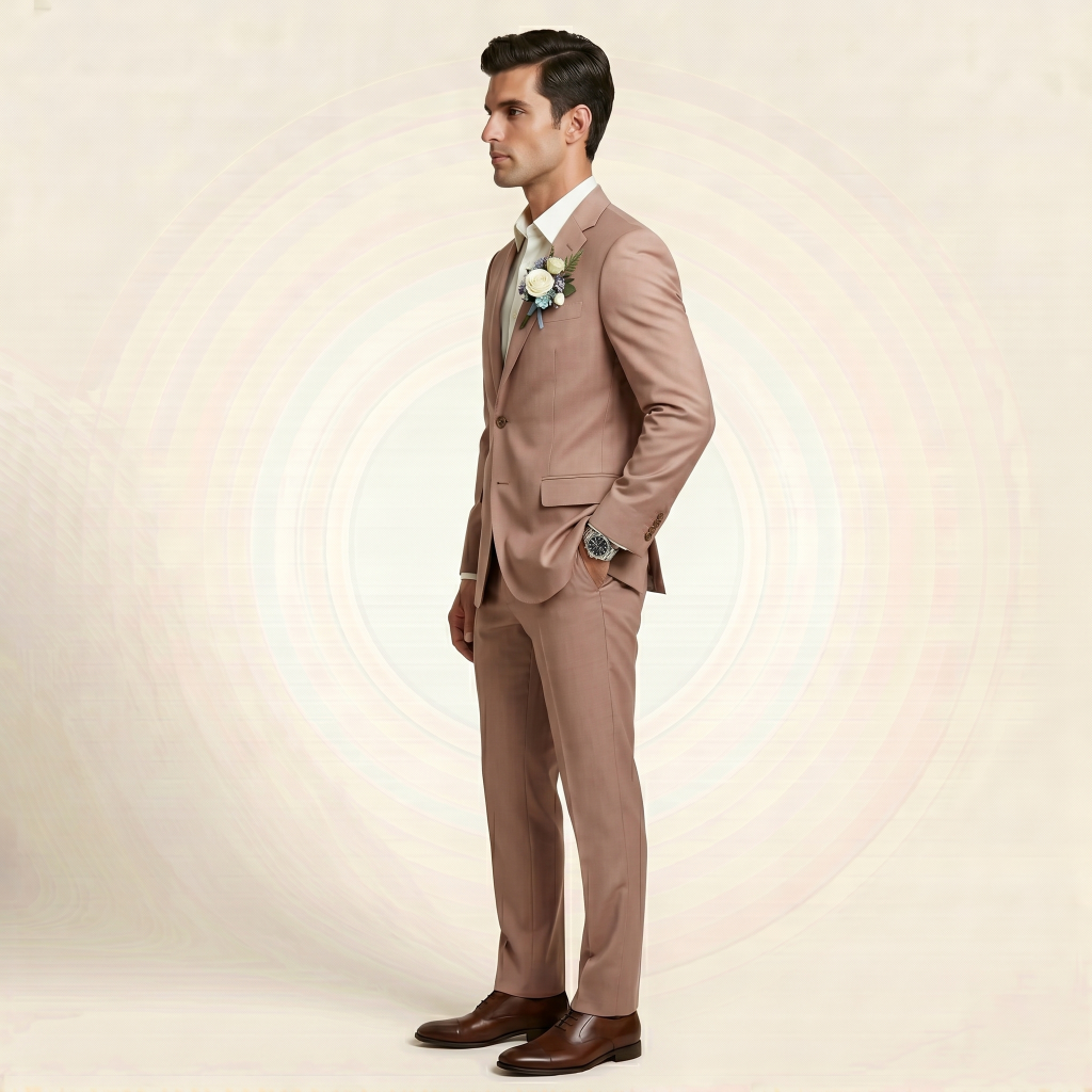 Opulent Dusty Rose – Premium Men’s Full Suit