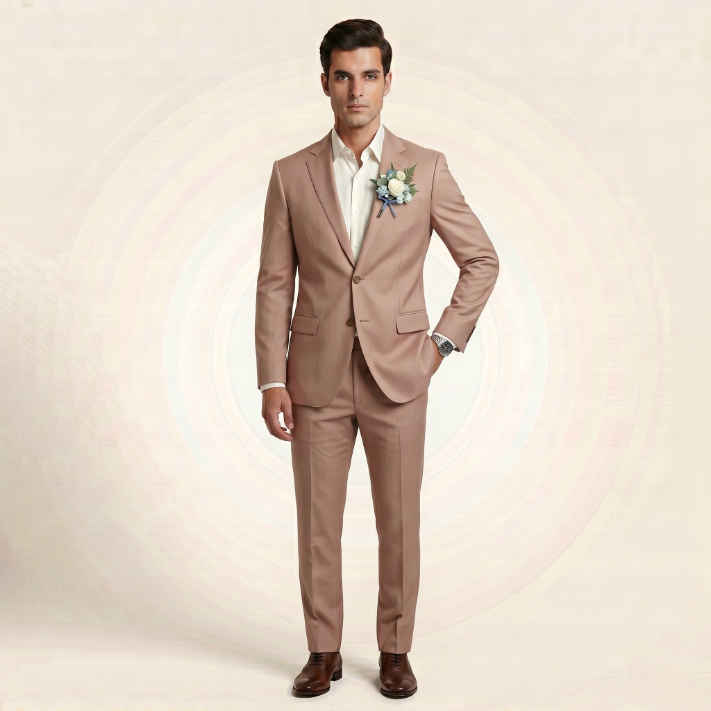 Opulent Dusty Rose – Premium Men’s Full Suit
