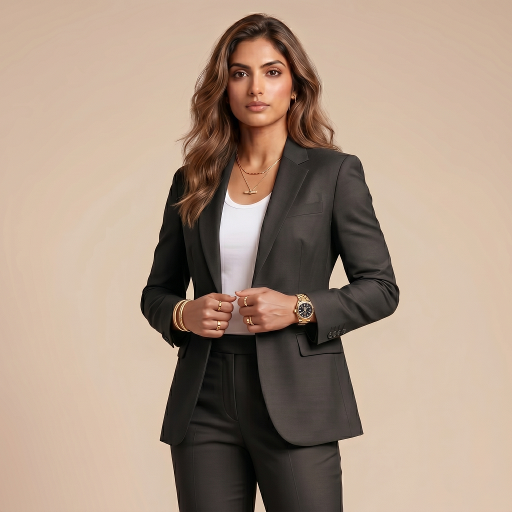 Opulent Graphite Grey – Premium Women’s Full Suit