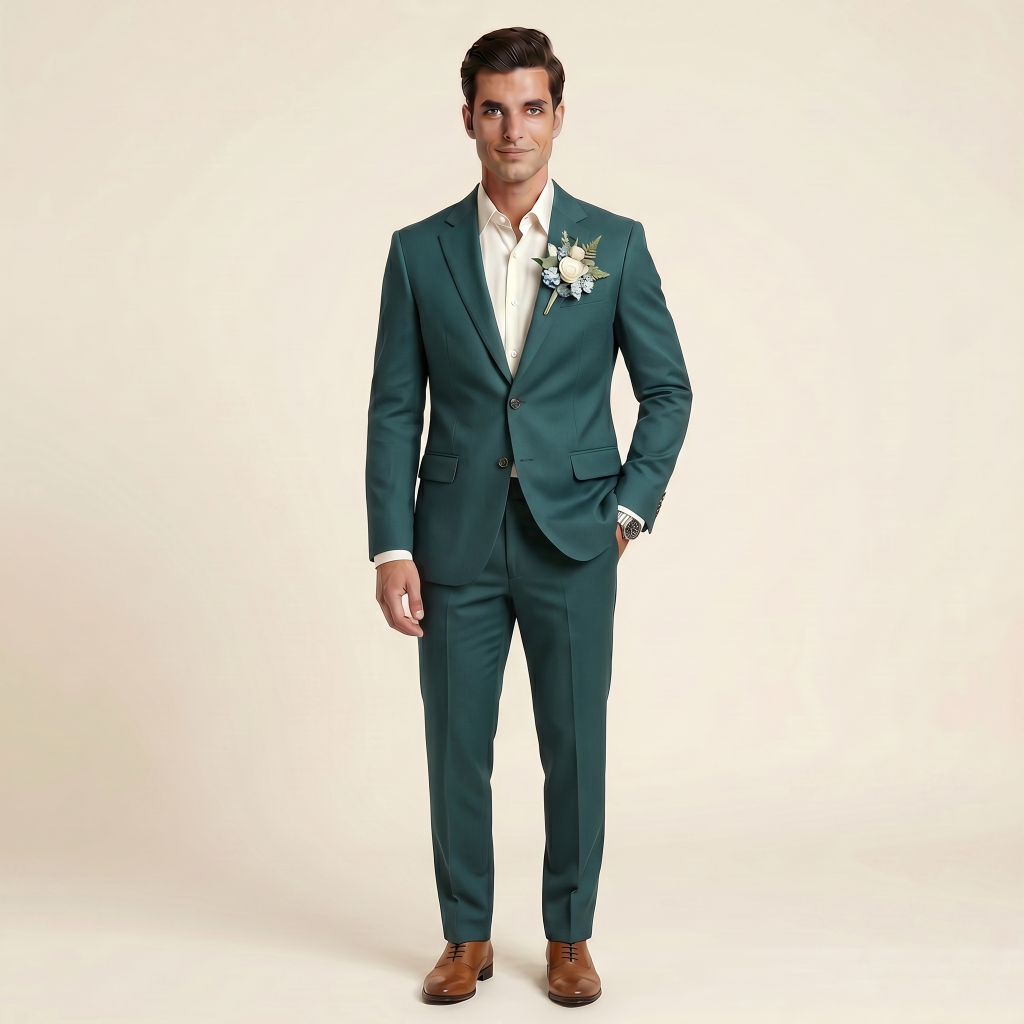 Heritage Steel Blue – Premium Men’s Full Suit