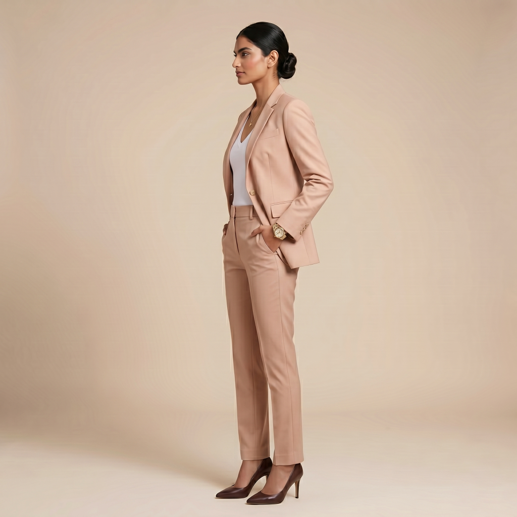 Elite Dusty Rose – Premium Women’s Full Suit