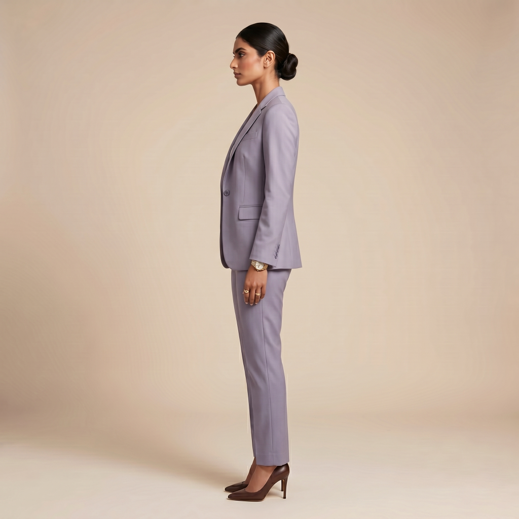 Refined Warm Taupe – Premium Women’s Full Suit