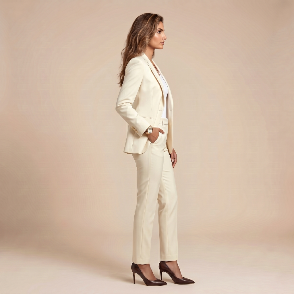 Elite Champagne Rose – Premium Women’s Full Suit
