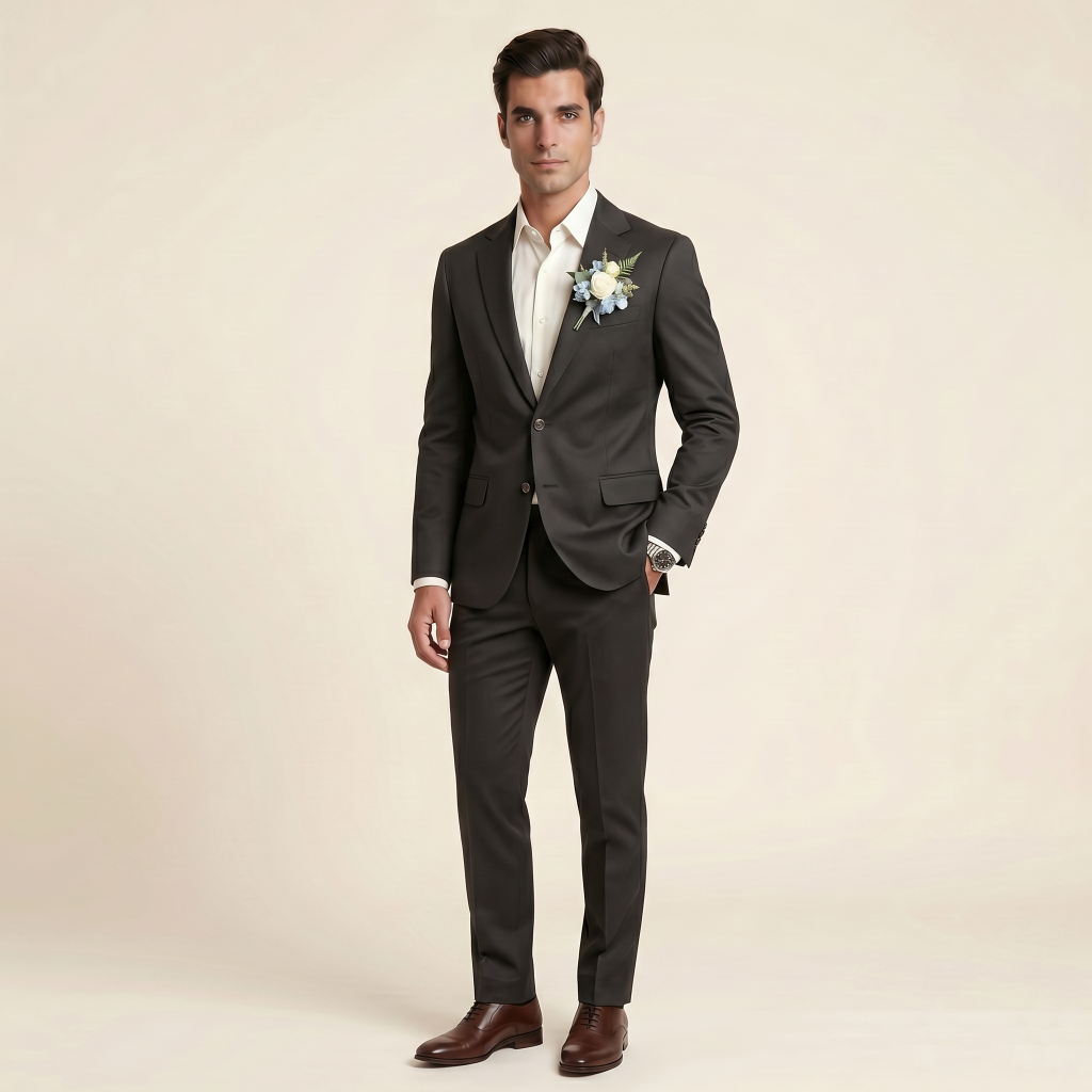Couture Charcoal – Premium Men’s Full Suit