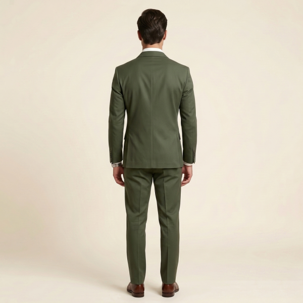 Elite Olive Green – Premium Men’s Full Suit