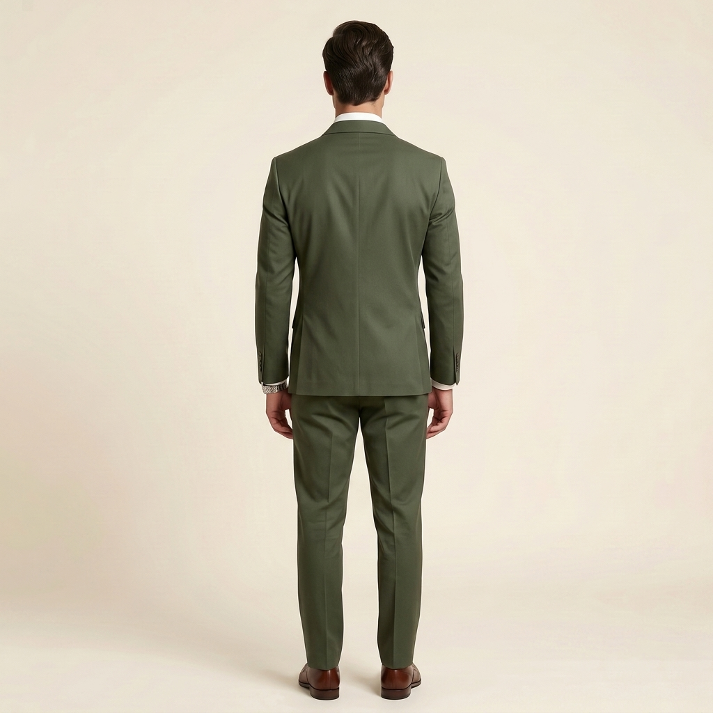 Elite Olive Green – Premium Men’s Full Suit